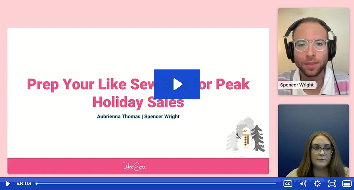 peak holiday sales site prep